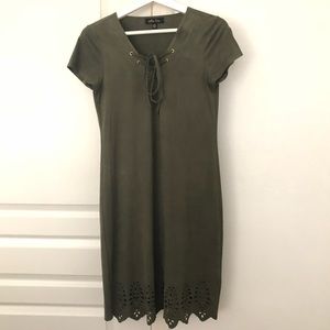 🌸 Melissa Paige Olive Green Cut Out Dress 🌸
